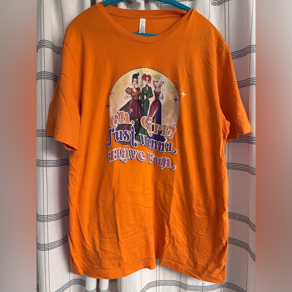 New 2XL Hocus Pocus Sanderson Sisters Girls Just Wanna Have Fun T-Shirt